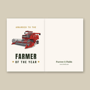 Furrow & Fields Greeting Card Farmer of the Year Massey Ferguson 760 | Greeting Card Quality Farmers Merch