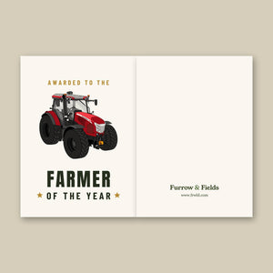 Furrow & Fields Greeting Card Farmer of the Year McCormick X6 VT-Drive | Greeting Card Quality Farmers Merch