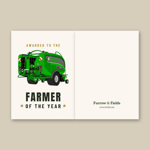 Furrow & Fields Greeting Card Farmer of the Year McHale Fusion 4 Big Baler | Greeting Card Quality Farmers Merch