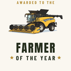 Furrow & Fields Greeting Card Farmer of the Year New Holland CR 9.90 | Greeting Card Quality Farmers Merch