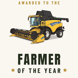 Furrow & Fields Greeting Card Farmer of the Year New Holland CR 9090 | Greeting Card Quality Farmers Merch