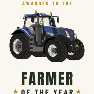Furrow & Fields Greeting Card Farmer of the Year New Holland T8 435 | Greeting Card Quality Farmers Merch