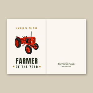 Furrow & Fields Greeting Card Farmer of the Year Nuffield 4/60 | Greeting Card Quality Farmers Merch