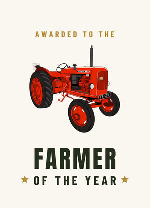 Furrow & Fields Greeting Card Farmer of the Year Nuffield 4/60 | Greeting Card Quality Farmers Merch