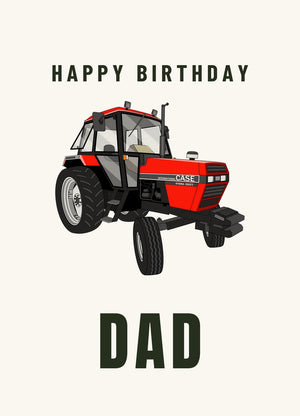 Furrow & Fields Greeting Card Happy Birthday Dad Case 1494 | Greeting Card Quality Farmers Merch