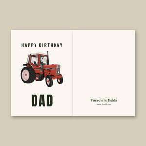 Furrow & Fields Greeting Card Happy Birthday Dad Case 685 XL | Greeting Card Quality Farmers Merch