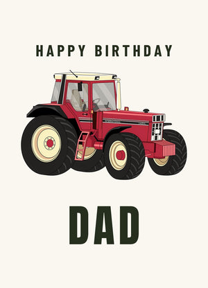 Furrow & Fields Greeting Card Happy Birthday Dad Case IH 1445 XL | Greeting Card Quality Farmers Merch