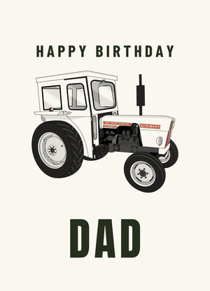Furrow & Fields Greeting Card Happy Birthday Dad David Brown 780 Selectamatic | Greeting Card Quality Farmers Merch