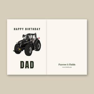 Furrow & Fields Greeting Card Happy Birthday Dad Deutz-Fahr 7250 TTV Warrior Edition | Greeting Card Quality Farmers Merch