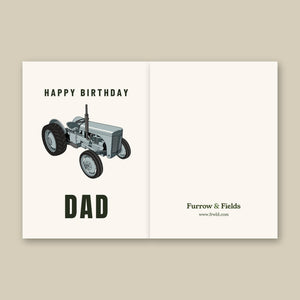 Furrow & Fields Greeting Card Happy Birthday Dad Ferguson TE 20 | Greeting Card Quality Farmers Merch