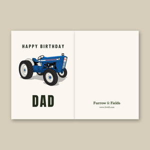 Furrow & Fields Greeting Card Happy Birthday Dad Ford 2000 | Greeting Card Quality Farmers Merch