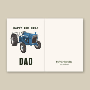 Furrow & Fields Greeting Card Happy Birthday Dad Ford 3600 Cartoon | Greeting Card Quality Farmers Merch