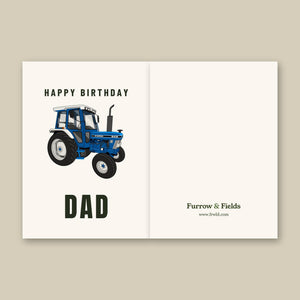 Furrow & Fields Greeting Card Happy Birthday Dad Ford 6410 2WD | Greeting Card Quality Farmers Merch