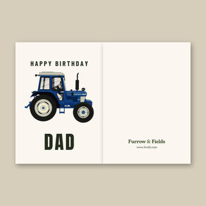 Furrow & Fields Greeting Card Happy Birthday Dad Ford 6610 | Greeting Card Quality Farmers Merch