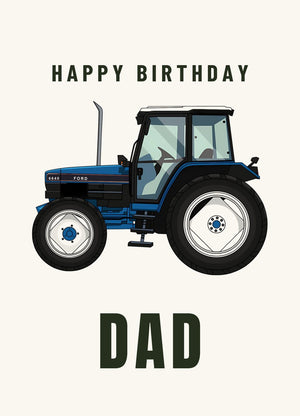 Furrow & Fields Greeting Card Happy Birthday Dad Ford 6640 | Greeting Card Quality Farmers Merch