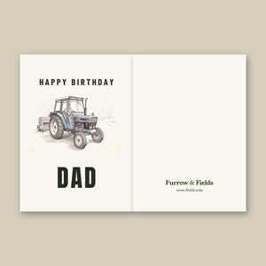 Furrow & Fields Greeting Card Happy Birthday Dad Ford 6640 SLE Pencil Sketch | Greeting Card Quality Farmers Merch