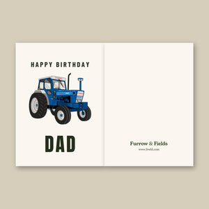 Furrow & Fields Greeting Card Happy Birthday Dad Ford 7000 | Greeting Card Quality Farmers Merch