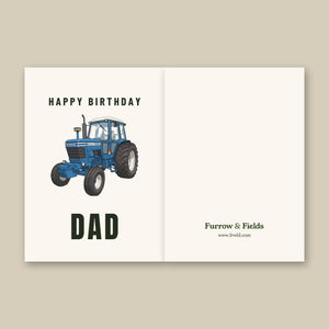 Furrow & Fields Greeting Card Happy Birthday Dad Ford 7700 Cartoon | Greeting Card Quality Farmers Merch