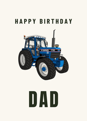 Furrow & Fields Greeting Card Happy Birthday Dad Ford 7710 | Greeting Card Quality Farmers Merch