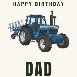 Furrow & Fields Greeting Card Happy Birthday Dad Ford 9700 Cartoon | Greeting Card Quality Farmers Merch