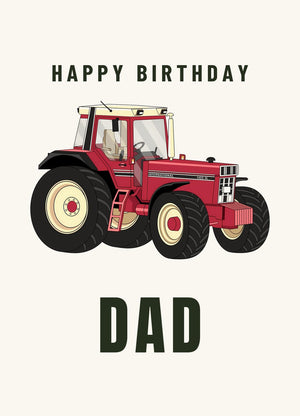Furrow & Fields Greeting Card Happy Birthday Dad International 1455 XL | Greeting Card Quality Farmers Merch