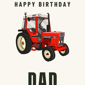 Furrow & Fields Greeting Card Happy Birthday Dad International 785 XL | Greeting Card Quality Farmers Merch