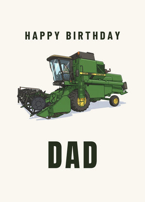 Furrow & Fields Greeting Card Happy Birthday Dad John Deere 1085 | Greeting Card Quality Farmers Merch