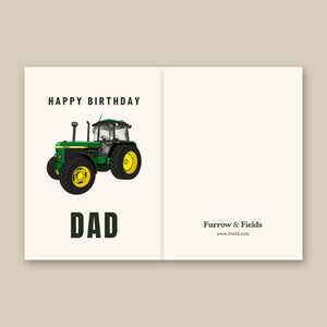 Furrow & Fields Greeting Card Happy Birthday Dad John Deere 3650 | Greeting Card Quality Farmers Merch