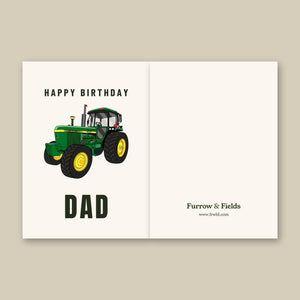 Furrow & Fields Greeting Card Happy Birthday Dad John Deere 4240 | Greeting Card Quality Farmers Merch