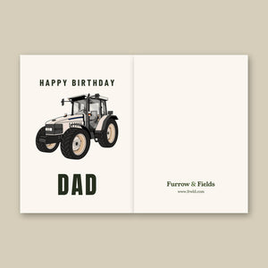 Furrow & Fields Greeting Card Happy Birthday Dad Lamborghini 1060 | Greeting Card Quality Farmers Merch