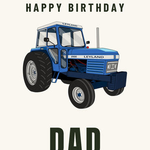 Furrow & Fields Greeting Card Happy Birthday Dad Leyland 2100 | Greeting Card Quality Farmers Merch
