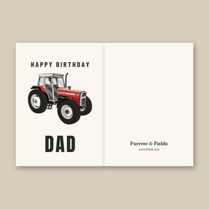 Furrow & Fields Greeting Card Happy Birthday Dad Massey Ferguson 399 | Greeting Card Quality Farmers Merch