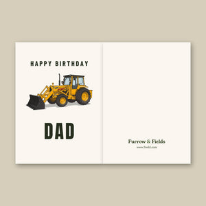 Furrow & Fields Greeting Card Happy Birthday Dad Massey Ferguson 50E | Greeting Card Quality Farmers Merch