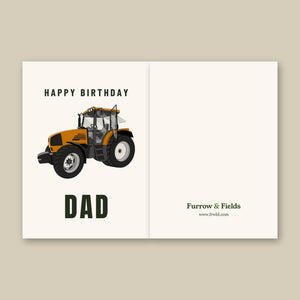 Furrow & Fields Greeting Card Happy Birthday Dad Renault 620 RZ | Greeting Card Quality Farmers Merch