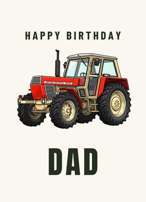 Furrow & Fields Greeting Card Happy Birthday Dad Zetor 12045 | Greeting Card Quality Farmers Merch