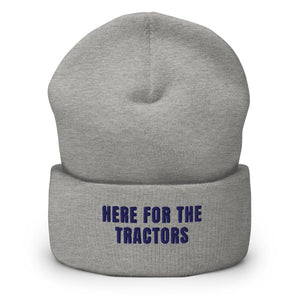 Furrow & Fields Heather Grey Here for the Tractors | Cuffed Beanie Quality Farmers Merch