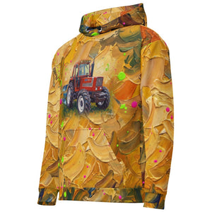 Furrow & Fields Hoodie Fiat 1880 Splash Art | All-Over Print Hoodie Quality Farmers Merch