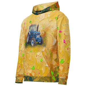 Furrow & Fields Hoodie Ford 5610 Force II Splash Art | All-Over Print Hoodie Quality Farmers Merch