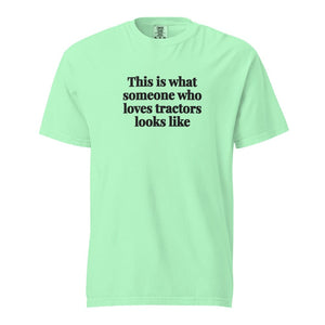 Furrow & Fields Island Reef / S This is what someone who loves Tractors looks like | Unisex Premium T-shirt Quality Farmers Merch