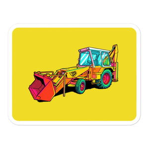 Furrow & Fields JCB 3C II Pop Art | Bubble-free stickers Quality Farmers Merch