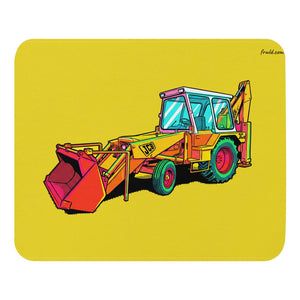 Furrow & Fields JCB 3C II Pop Art | Mouse Mat Quality Farmers Merch