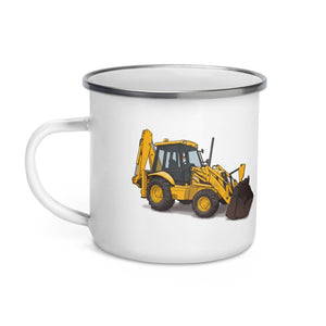 Furrow & Fields JCB 3CX Sitemaster Plus | Enamel Mug Quality Farmers Merch