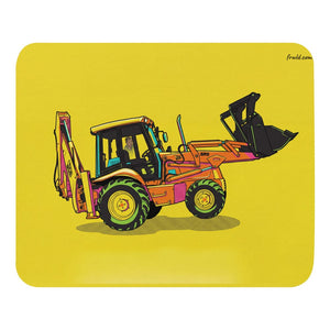 Furrow & Fields JCB 3CX Sitemaster SRS Pop Art | Mouse Mat Quality Farmers Merch