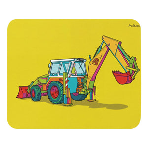 Furrow & Fields JCB 4D II Pop Art | Mouse Mat Quality Farmers Merch