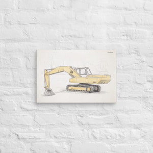 Furrow & Fields JCB 806 Pencil Sketch | Canvas Quality Farmers Merch