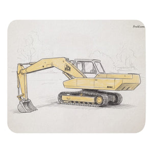 Furrow & Fields JCB 806 Pencil Sketch | Mouse Mat Quality Farmers Merch