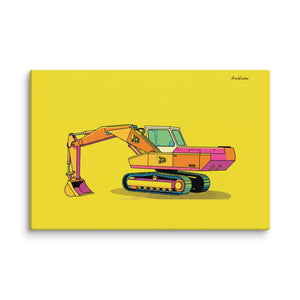 Furrow & Fields JCB 806 Pop Art | Canvas Quality Farmers Merch