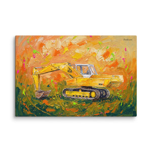 Furrow & Fields JCB 806 Splash Art | Canvas Quality Farmers Merch