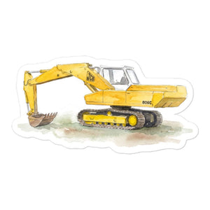Furrow & Fields JCB 806 Watercolor | Bubble-free stickers Quality Farmers Merch