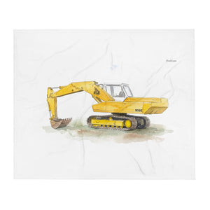 Furrow & Fields JCB 806 Watercolor | Throw Blanket Quality Farmers Merch